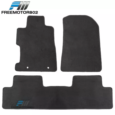 For 06-11 Honda Civic 8th Gen Nylon Floor Mats Front Rear Carpets 3PC Black • $42.99