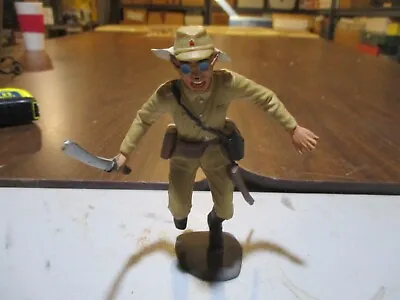 MARX Toys 6 Inch Hard Plastic Factory Painted Japanese Soldier #6 • $50