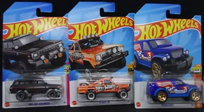 Hot Wheels 73 Jeep J10 1988 Wagoneer Power Panel 3 Cars Bundle • $14.99