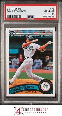 2011 Topps #78 Mike Stanton Marlins Psa 10 B3721027-845 • $19.99