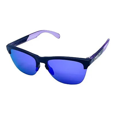 Oakley Frogskins Lite Matte Black Violet Iridium Lens Sunglasses (Authentic) • $115