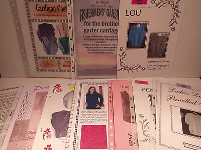 Machine Knitting Patterns Assorted Ladies/Mens Vintage X 10 • £10