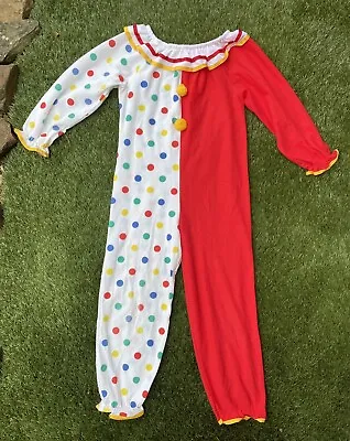 ✅Vtg Halloween Child Youth Sz 8 CLOWN COSTUME By Candlesticks Union Label USA • $24