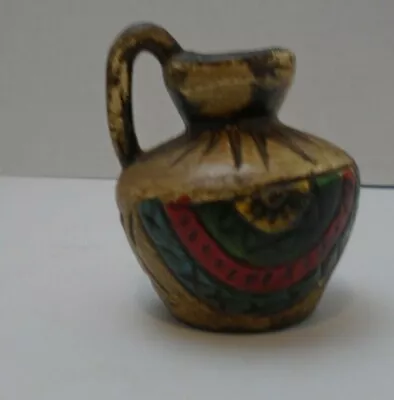 Native American Pottery  Water Jug Ceramic Miniature  • $12.10