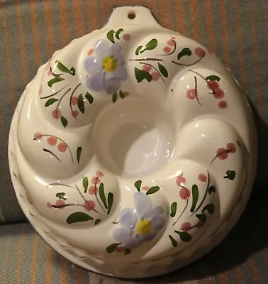 Marzia CERAMIC BUTTER MOLD ITALY 8  WALL HANGING Cheese Jello Bundt Mold • $15