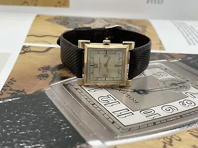 $4995 • Buy Vintage 1930s 18kt Gold Vacheron  Constantin Carree Wristwatch .