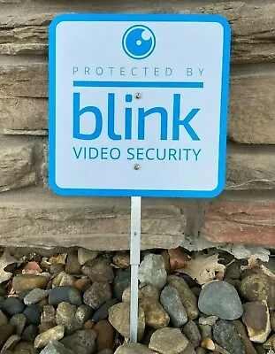 $19.99 • Buy Blink Video Security Camera Yard Sign 9 X9 + 2 Window Stickers