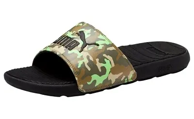 $53.72 • Buy PUMA Cool Cat Sandals Camo Sport Slides Contoured Footbed Men's Size 9 NWT