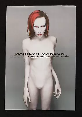 Marilyn Manson Mechanical Animals RARE Original 1998 Record Promo Postcard 4x6 • $10.96