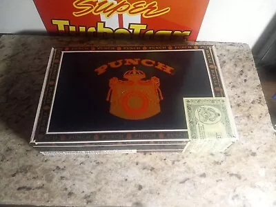$3.25 • Buy PUNCH Imported Vintage Long Filler Empty Wooden Cigar Box PITA Spanish Honduras 