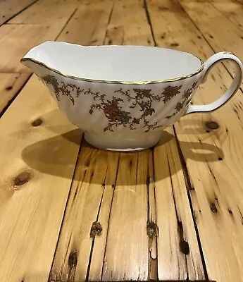 Minton Ancestral Bone China Gravy Boat S-376 Gold Rim Replacement! • $25