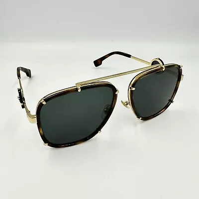 Versace Sunglasses Havana 2233 1470 / 87 - Gold Medusa Grey 60 Mm EUC Free Ship! • $89.77