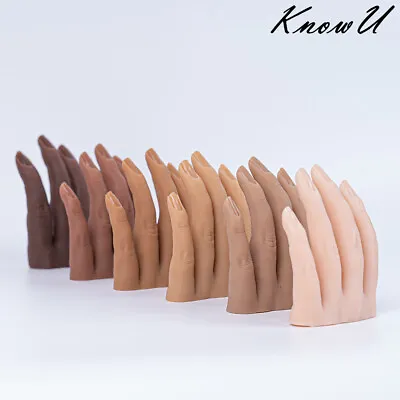 Silicone Hand Model Nail Art Practice Display Lifelike Finger Teaching Model • $41