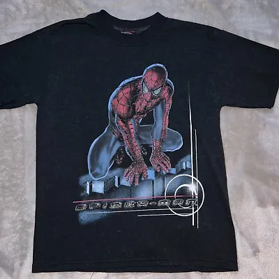 Rare Vintage 2002 Spider-Man Original Movie Promo T Shirt Marvel Comics Sm • $67.33