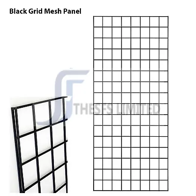 Grid Mesh Black Display Panel Heavy Duty Retail Shop • £47.95
