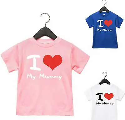 I Love My Mummy Kids Mothers Day T Shirt Ages 1 To 15 Great Gift Idea • £5.99