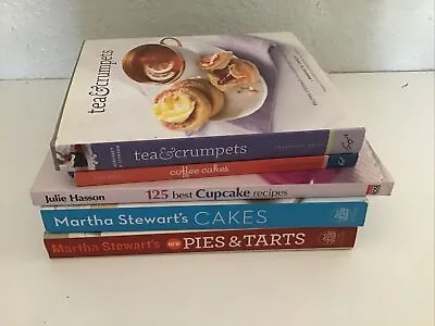 Lot 5 CupcakesCoffee Cakes Tea & Crumpets Martha Stewart's Pies & Tarts Cakes • $17