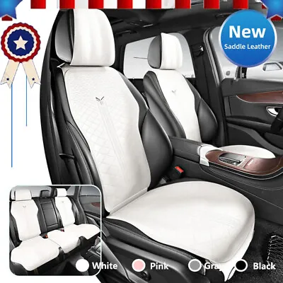 For VOLVO Car Seat Cover Full Set Deluxe Suede Leather 2/5-Seat Front Rear Decor • $109.95