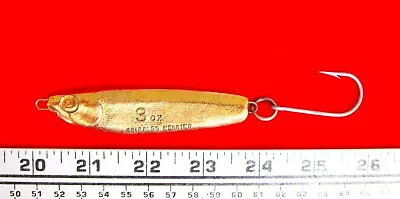 Vintage Luhr Jensen CRIPPLED HERRING Golden Jig: 3 1/2”; 3oz. - NEW OTHER!!!a • $7