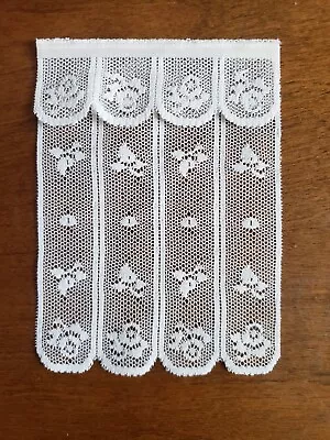 Dollhouse Miniature Curtains White Lace Shade Sheers • $8.99