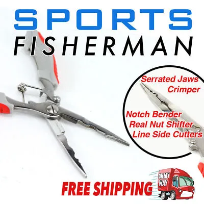 $13.95 • Buy Stainless Steel Long Nose Fishing Pliers With Line Cutter - Great For Boating