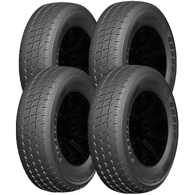 (QTY 4) LT225/75R16 Gladiator QR600-SV 115/112R Load Range E Black Wall Tires • $596.96