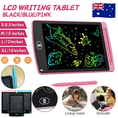LCD Writing Tablet Electronic Drawing Notepad Doodle Board Kids Gift  8.5/10/12  • $12.59