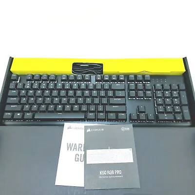 Corsair K60 RGB Pro Mechanical Gaming Keyboard Cherry Keyswitch • $36.99