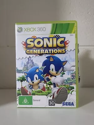 Sonic Generations ~ Xbox 360/One/Series X With Manual ~ TESTED & WORKING  • $19.99