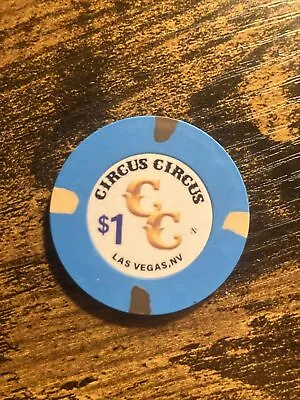 Circus Circus Las Vegas $1 Casino Chip • £10