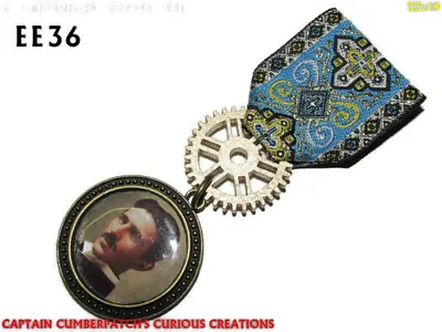 Steampunk Medal Pin Drape Badge Brooch Nikola Tesla Coil Inventor Engineer #EE36 • $11.37