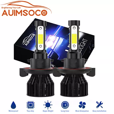 9008 LED High/Low Beam Conversion Kit H13 Bulbs Super Bright 6000K Plug&Play 2x • $45.99