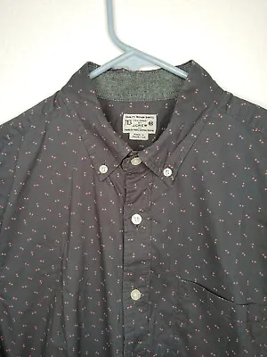 J Crew Shirt Mens Shirt Button Down Tailored Fit Multi Color Size M 100% Cotton  • $14.97