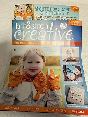 Knit And Stitch Creative Baby Animals Special Knitting Magazine Kit - New • £8.99