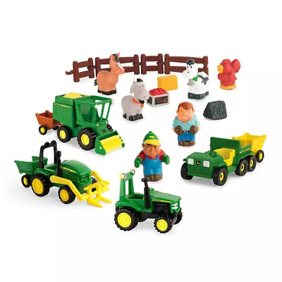 John Deere 24pc Fun On The Farm Play Set/Trucks/Trail/Toy/Kids/Children Game • $77
