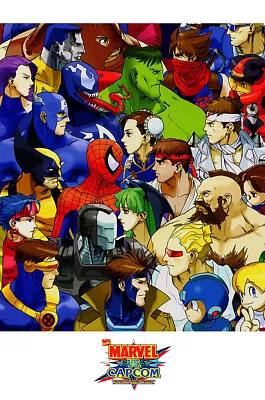 Marvel VS Capcom Clash Of Super Heroes PS1 Premium POSTER MADE IN USA - MVC022 • $11.99