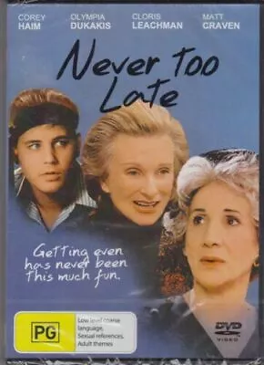 NEVER TOO LATE - Olympia Dukakis Jean Lapointe Jan Rubes DVD NEW • $15