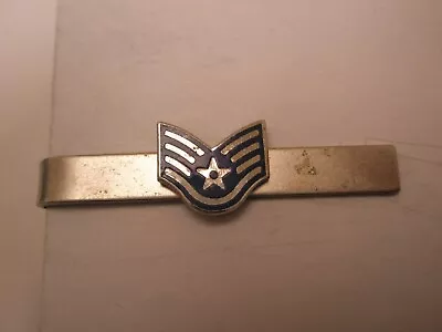 USAF SSGT Staff Sergeant Air Force Vintage Tie Bar Clip Military • $26.49
