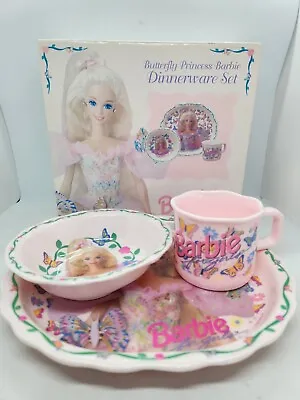 1994 Zak Designs Barbie Butterfly Princess Dinnerware Set Melmac Plate Bowl Cup • $29.99