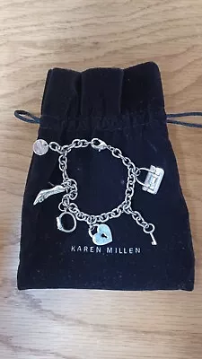 Karen Millen Charm Bracelet Excellent (F82) • £22