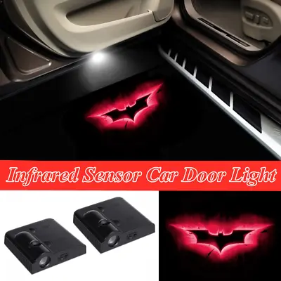 $18.04 • Buy 2x LED Red Dark Knight Batman Car Door Laser Welcome Projector Shadow Lights