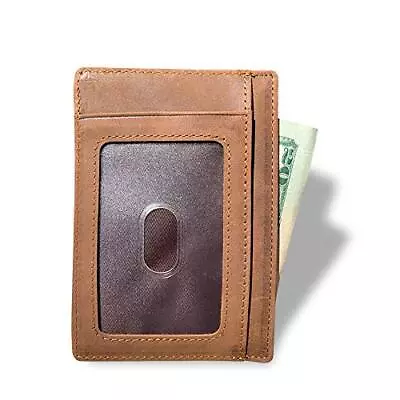 U.S. Marine Corps (USMC) Wallet/Back Saver Engraved Slim | Genuine Cowhide L... • $45.22