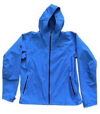 Marmot Mens Cobalt Blue Softshell Wind Weather Ski Hiking Coat Jacket XL • $48.75