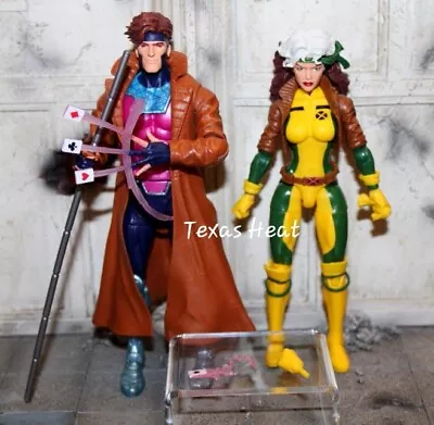 2 Marvel Legends 6  Retro Collection Gambit & Retro Rogue X-Men 6  Figure Incomp • $54.99