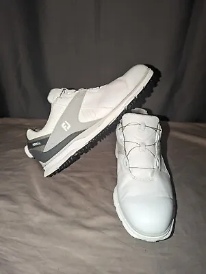 Footjoy Golf Shoes Pro SL BOA Spikeless Men's Size 10 White • $76.52