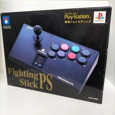 Hori Fighting Stick PS Playstation PS1 PS2 Arcade Controller Sega Saturn Used • $63.99