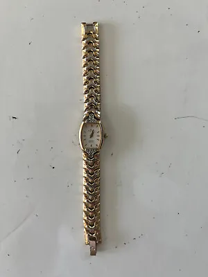 Elgin Women’s Gold Tone Quartz Wrist Watch With White Face (Untested) • $6.99
