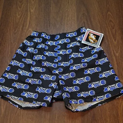 Vintage 90s Bottom Drawers Orlando Magic AOP Boxer Shorts Deadstock NWT • $29.99