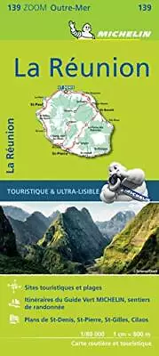 La Reunion Map 139 By Michelin Editions Des Voyages (Sheet Map Folded 2017) • £8.68