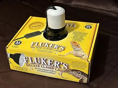 Fluker’s Deluxe Clamp 5.5 Inch Terrarium Heat Light Lamp Reptile Ships From USA • $12.98